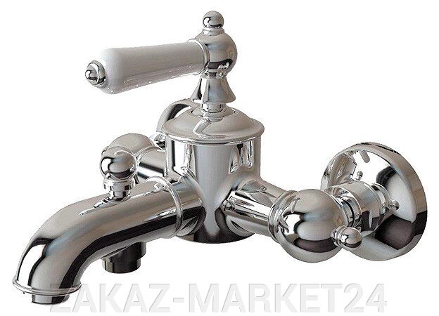 Смеситель Bravat Art  F675109C-B для ванны с коротким изливом и аксессуарами от компании «ZAKAZ-MARKET24 - фото 1