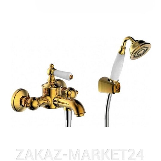 Смеситель Bravat Art F675109G-B для ванны Золото от компании «ZAKAZ-MARKET24 - фото 1