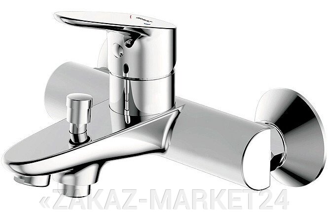 Смеситель Bravat Drop F64898C-01A для ванны с коротким изливом БЕЗ аксессуаров от компании «ZAKAZ-MARKET24 - фото 1