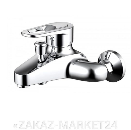 Смеситель Bravat Loop  F6124182CP-01-RUS для ванны с коротким изливом от компании «ZAKAZ-MARKET24 - фото 1