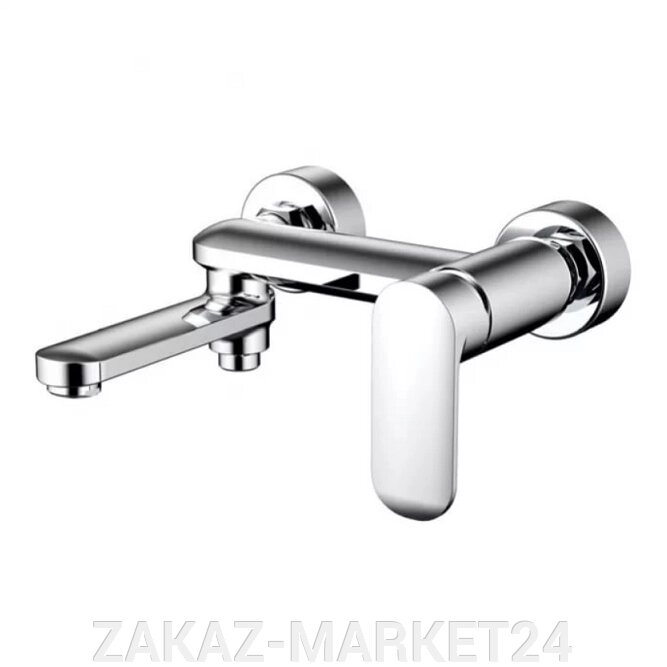 Смеситель Bravat Opal F6125183CP-01-RUS для ванны с коротким изливом хром от компании ZAKAZ-MARKET24 - фото 1