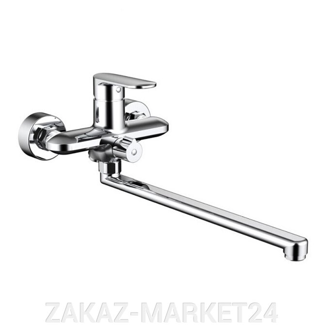 Смеситель Bravat Opal F6125183CP-02L-RUS для ванны с длинным изливом хром от компании ZAKAZ-MARKET24 - фото 1