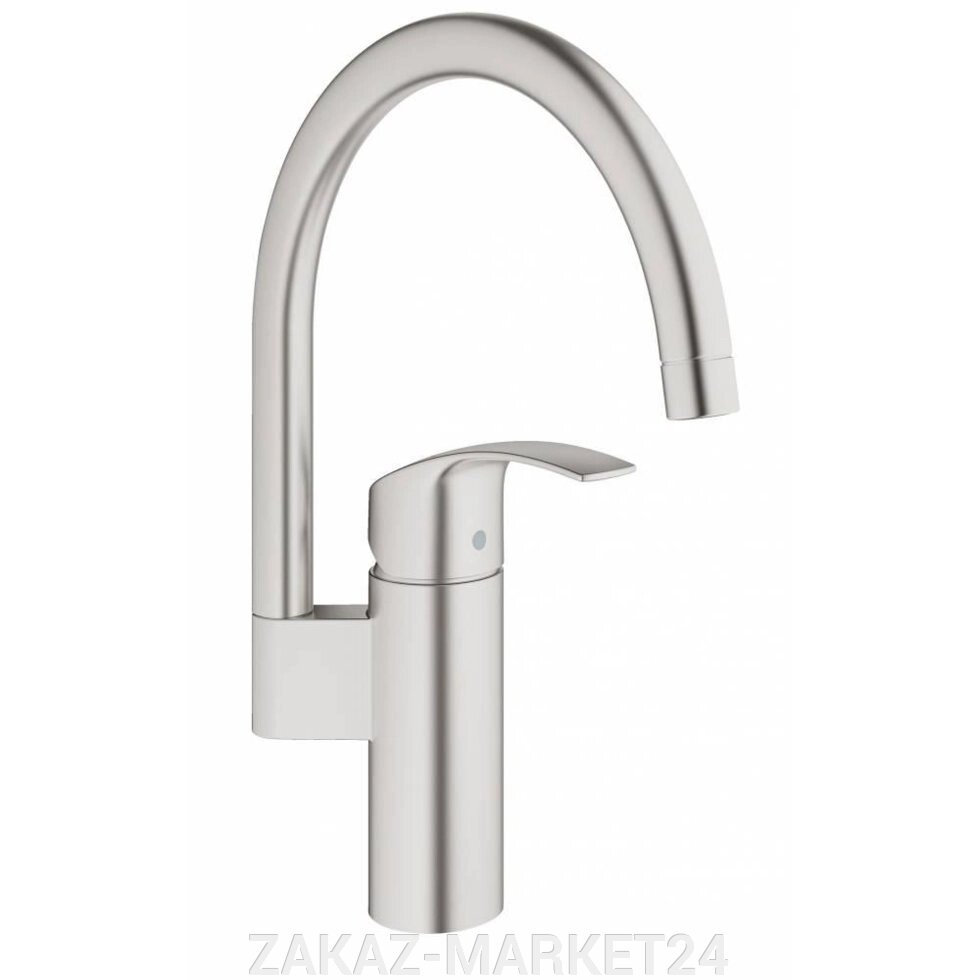 Смеситель для кухни GROHE Eurosmart c высоким изливом, суперсталь (33202DC2) от компании ZAKAZ-MARKET24 - фото 1