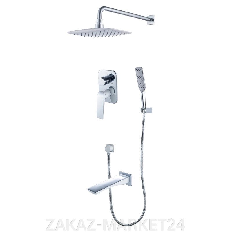 Смеситель Lemark ALLEGRO LM5922CW встраиваемый для ванны и душа от компании «ZAKAZ-MARKET24 - фото 1