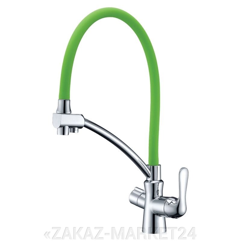 Смеситель Lemark Comfort LM3070C-Green для кухни с подключением к фильтру с питьевой водой от компании «ZAKAZ-MARKET24 - фото 1