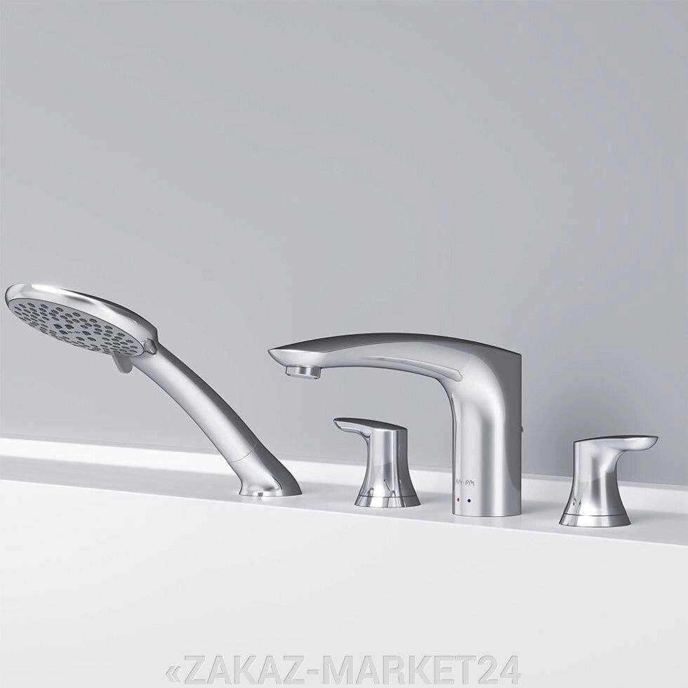 Смеситель на борт ванны, 4х секционный AM. PM F8001300 от компании «ZAKAZ-MARKET24 - фото 1