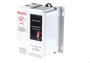 Стабилизатор напряжения электронный (релейный) 1 кВт - Ресанта ACH-1000Н/1-Ц - настенный