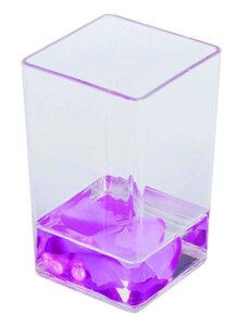 Стакан для зубных щеток Аквалиния фиолетовые лепестки