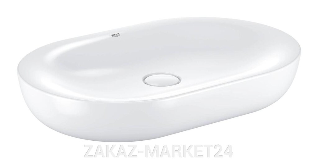 Свободностоящая раковина GROHE Essence Ceramic, 60 см, альпин-белый (3960800H) от компании ZAKAZ-MARKET24 - фото 1