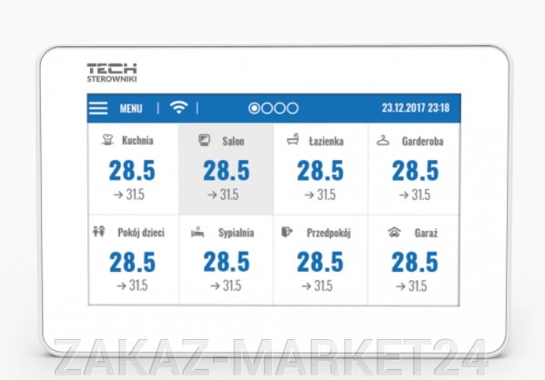 TECH STEROWNIKI Проводная выносная панель со встроенным интернет-модулем. от компании ZAKAZ-MARKET24 - фото 1