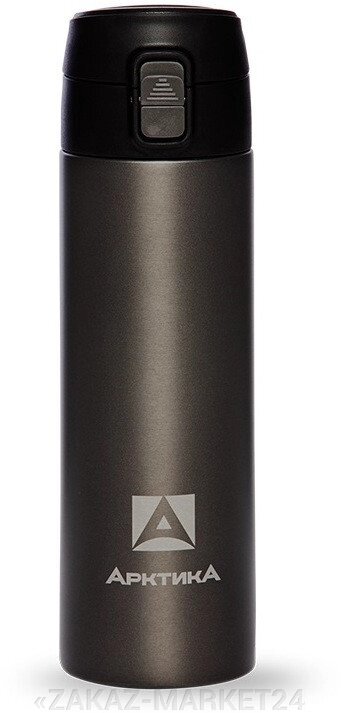 Термос ARCTICA DRINK (0,35л)(6ч)(металл)(с поилкой)-черный от компании «ZAKAZ-MARKET24 - фото 1