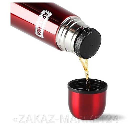 Термос-кружка АRСTIСA DRINK (0,48л)(8ч)(облегченная)-черный от компании «ZAKAZ-MARKET24 - фото 1