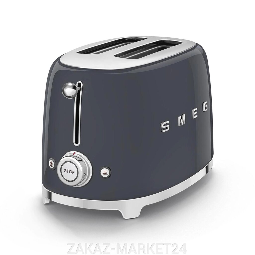 Тостер SMEG TSF01GREU на 2 ломтика, Цвет серый от компании ZAKAZ-MARKET24 - фото 1