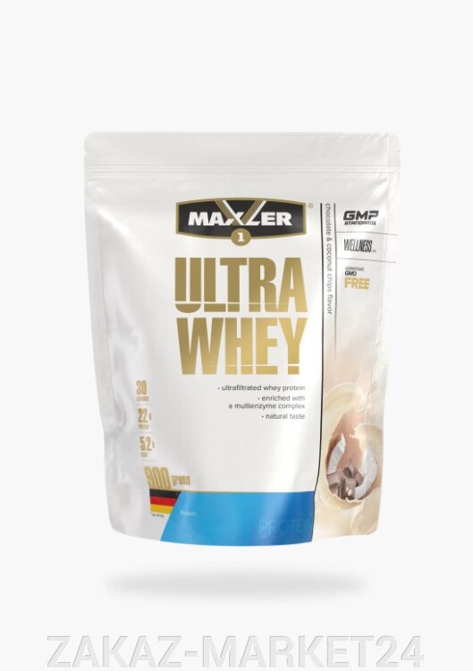 Ultra Whey Шоколад с Кокосовой Стружкой Пакет 900г от компании ZAKAZ-MARKET24 - фото 1