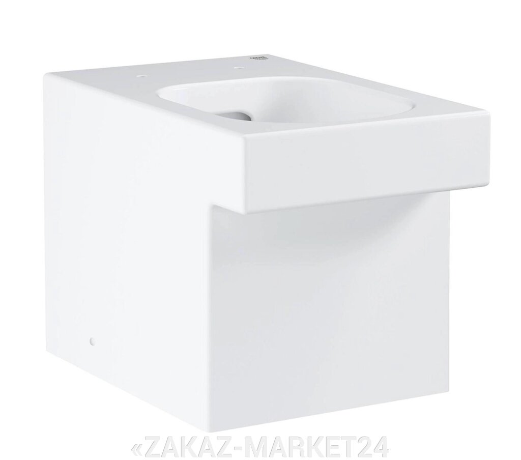 Унитаз GROHE Cube Ceramic напольный приставной, безободковый, альпин-белый (3948500H) от компании «ZAKAZ-MARKET24 - фото 1