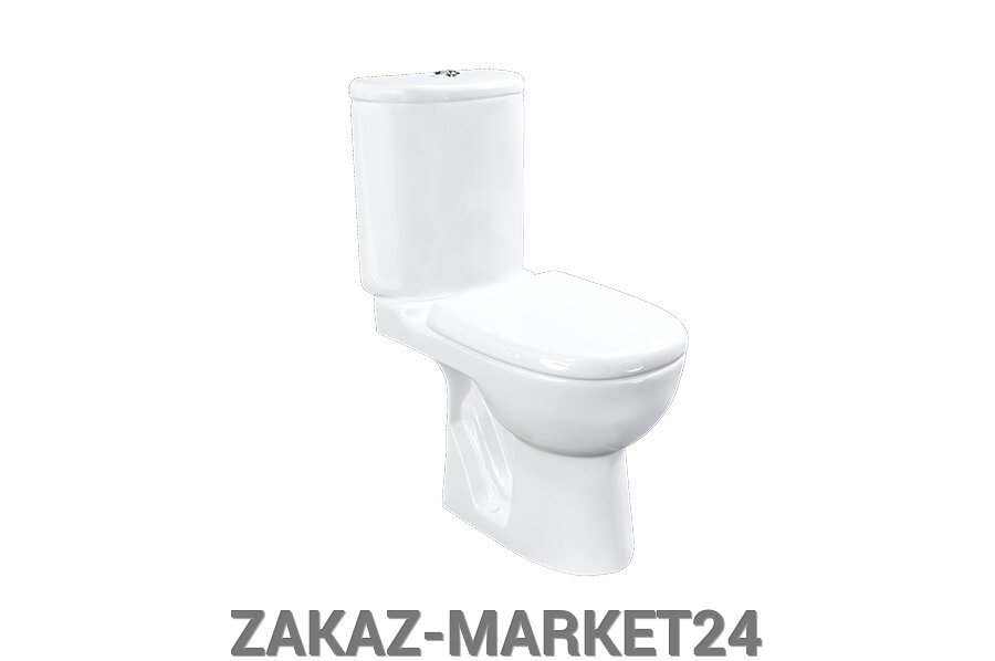 Унитаз-компакт KIROVIT "ЭЛЕГАНС" белый от компании «ZAKAZ-MARKET24 - фото 1