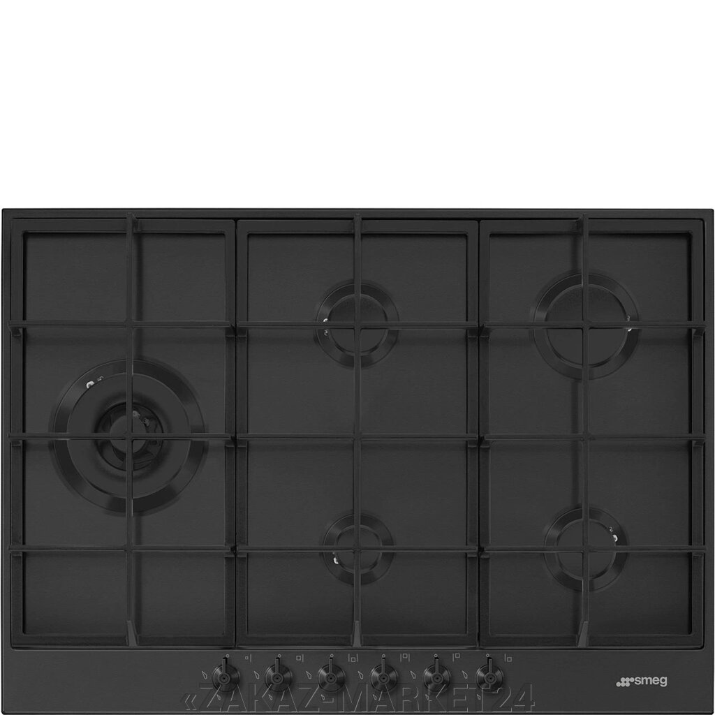 Варочная панель SMEG PX375LMB 75 см, цвет черный матовый от компании «ZAKAZ-MARKET24 - фото 1