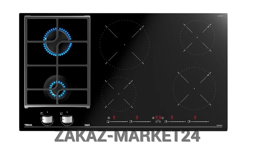 Варочная панель TEKA HYBRID Индукция и Газ ExactFlame 90 см от компании ZAKAZ-MARKET24 - фото 1