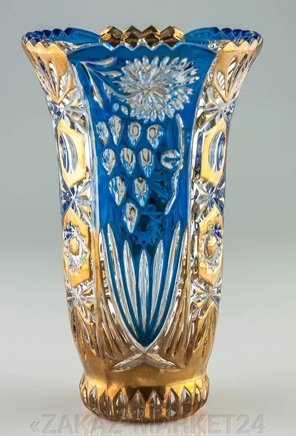 Ваза asti blau/gold vase 8 52584 от компании «ZAKAZ-MARKET24 - фото 1