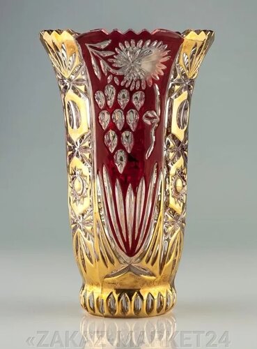 Ваза asti rubin/gold vase 8 52535