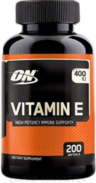 Витамины VITAMIN E 400 IU 200 SOFTGELS. от компании «ZAKAZ-MARKET24 - фото 1