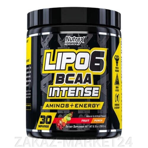 ВСАА- Энергия LIPO 6 BCAA INTENCE, 260 GR. Nuterx от компании ZAKAZ-MARKET24 - фото 1