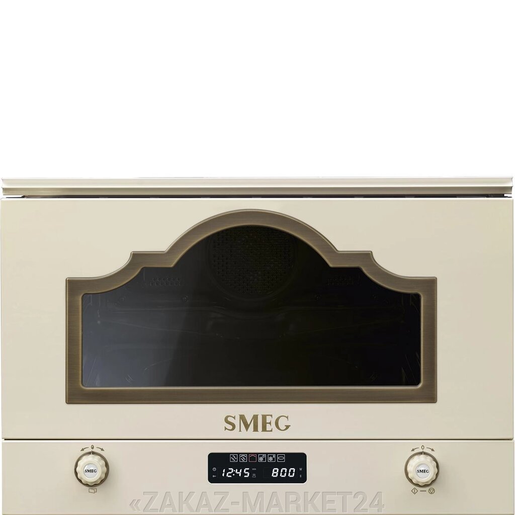 Встраиваемая микроволновая печь SMEG MP722PO цвет кремовый от компании «ZAKAZ-MARKET24 - фото 1