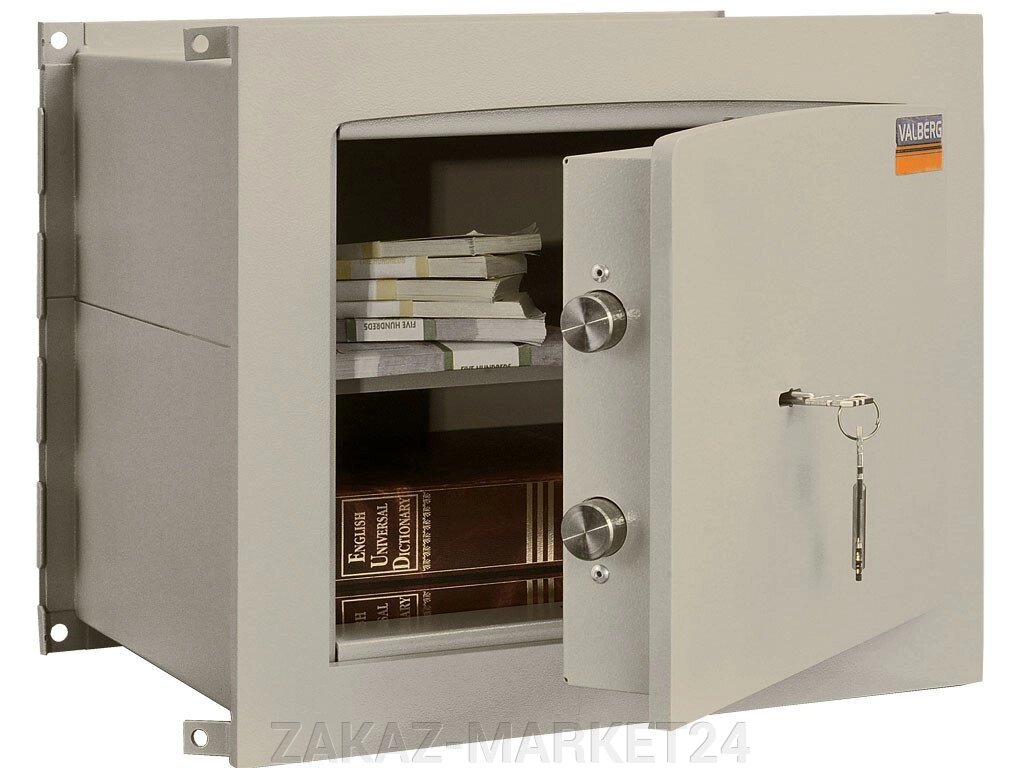 Встраиваемый сейф VALBERG AW-1 3836 с двумя ключевыми замками KABA MAUER (классы - 1, S2) от компании «ZAKAZ-MARKET24 - фото 1