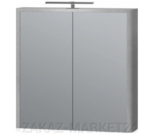 Зеркальный шкаф ЮВЕНТА LvrMC-70 структурный серый от компании «ZAKAZ-MARKET24 - фото 1