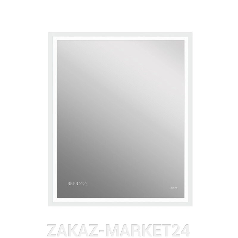 Зеркало Cersanit Design Pro KN-LU-LED080*70-p-Os 70*85 с подсветкой и часами от компании ZAKAZ-MARKET24 - фото 1