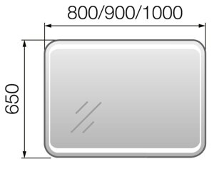 Зеркало Eco 80