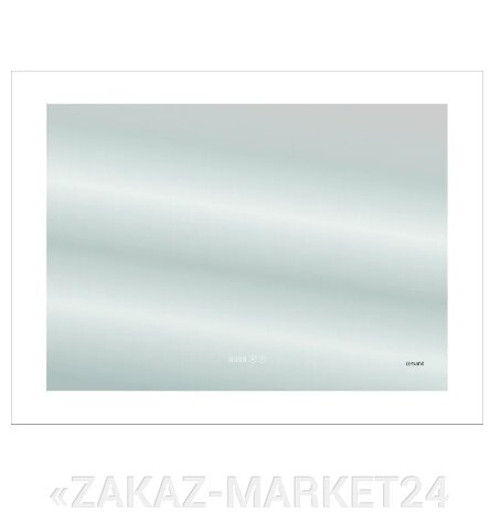 Зеркало LED DESIGN PRO 060 80 часы с подсветкой прямоугольное от компании «ZAKAZ-MARKET24 - фото 1