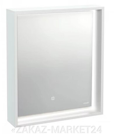 Зеркало LOUNA 60 с подсветкой прямоугольное универсальная белый 62632 от компании «ZAKAZ-MARKET24 - фото 1