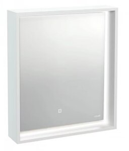 Зеркало LOUNA 60 с подсветкой прямоугольное универсальная белый 62632