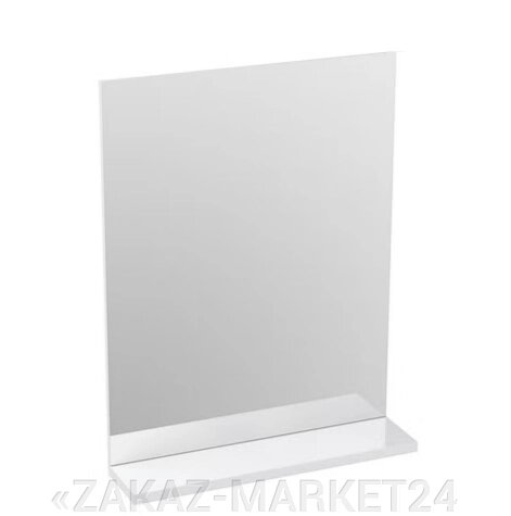 Зеркало с полкой MELAR 50 без подсветки прямоугольное универсальная белый от компании «ZAKAZ-MARKET24 - фото 1