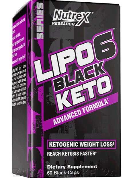 Жиросжигатель Lipo 6 Black KETO, 60 caps. от компании «ZAKAZ-MARKET24 - фото 1