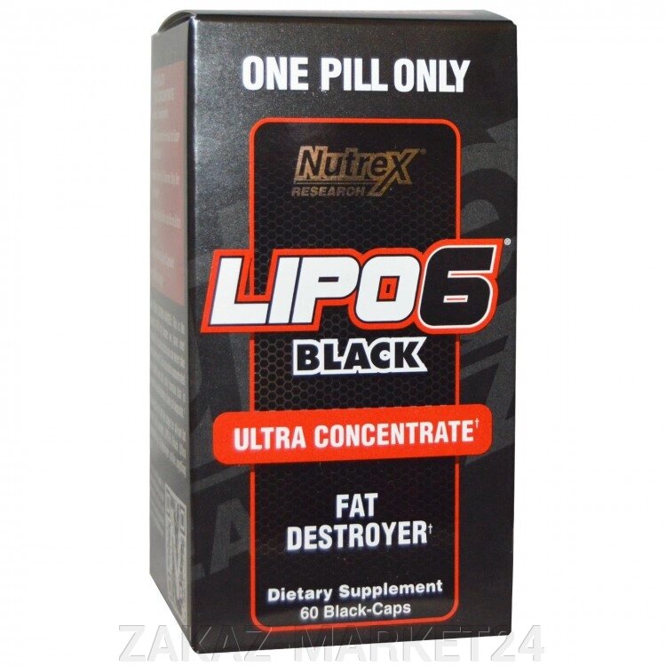 Жиросжигатель Lipo 6 Black Ultra Concentrated, 60 caps. от компании ZAKAZ-MARKET24 - фото 1