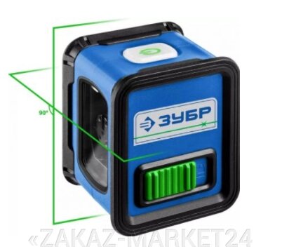ЗУБР КРЕСТ зеленый нивелир лазерный от компании «ZAKAZ-MARKET24 - фото 1