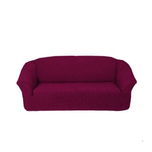 Чехол на 3-х местный диван, универсальный, бордовый