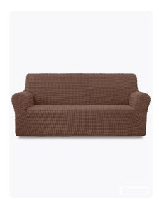 Чехол на 3-х местный диван, универсальный, коричневый