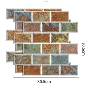 Декоративная кухонная панель «Красный мрамор» ПВХ 10шт SFG-022