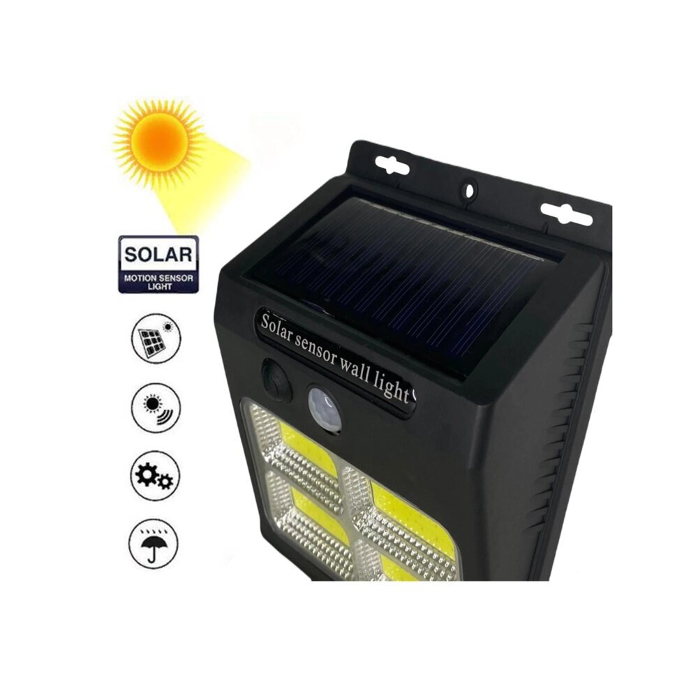 Фонарь уличный с датчиком движения solar energy induction lamp YX-601 black от компании Интернет магазин тв-азия - фото 1