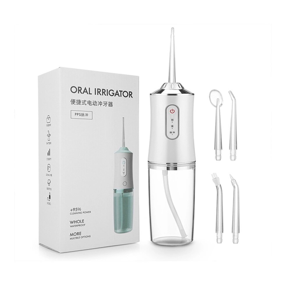 Ирригатор для полости рта портативный Oral Irrigator O-234 white от компании Интернет магазин тв-азия - фото 1