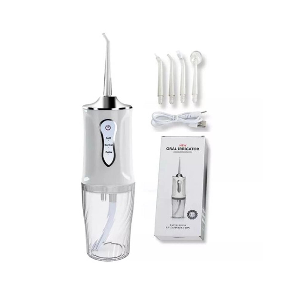 Ирригатор для полости рта портативный Oral Irrigator O-235 white от компании Интернет магазин тв-азия - фото 1