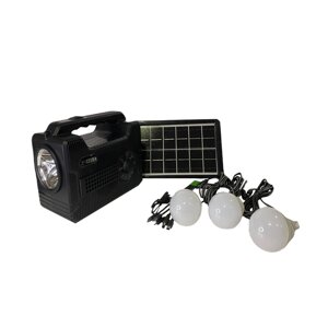 Комплект освещения E-Power T-5219A с солнечной батареей для дачи и отдыха на природе
