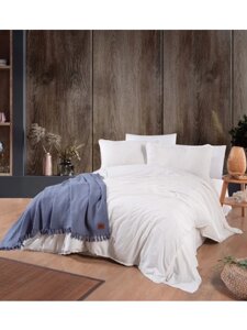 Комплект постельного белья, Natural concept, евростандарт Mavi V01M, муслин