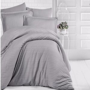 Комплект семейный постельного белья CLASY серый