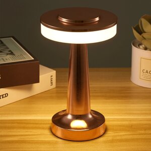 Лампа настольная регулировкой света, для ресторана, кафе ( беспроводная) от USB Bronze H - 1026