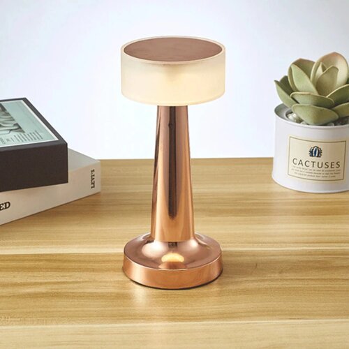 Лампа настольная регулировкой света, для ресторана, кафе от USB Bronze H - 1028