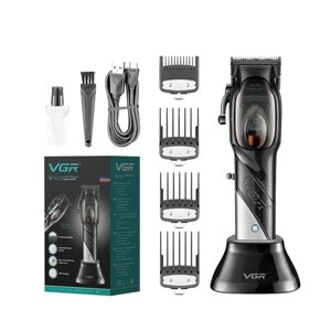Машинка для стрижки волос, бороды и усов, профессиональная, VGR V002